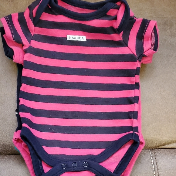 Nautica Baby Girls 5 Piece Onsie Set 0-3 Months - Picture 4 of 6